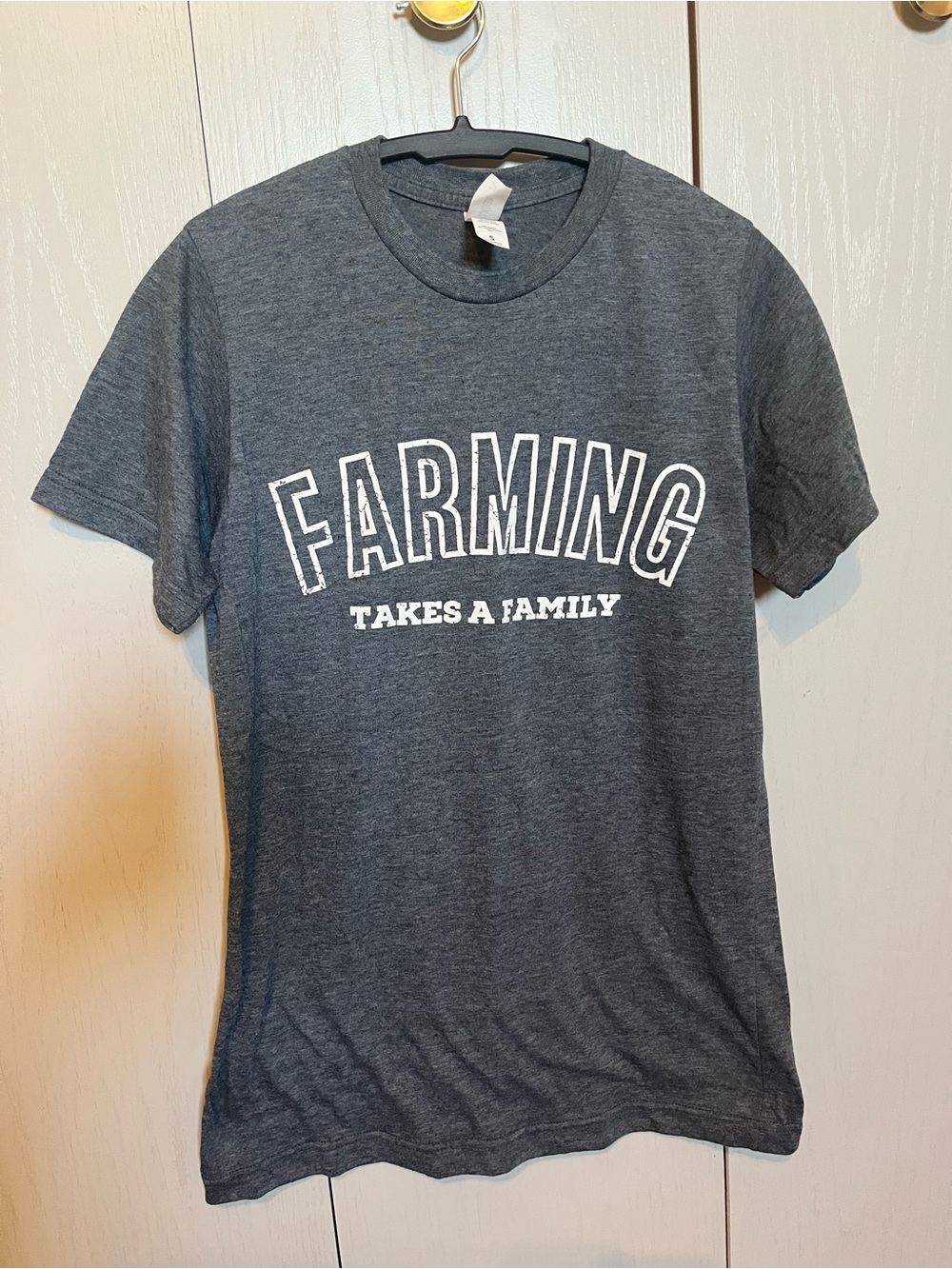 Farming Takes a Family Women’s Gray Short Sleeve T Shirt - American Farm Co.